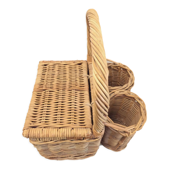 Panier pique-nique artisanal en osier