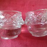 Salière et poivrière en verre, assorties