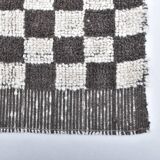 Tapis de couloir à carreaux fait main 2x10 69x308Cm SK241431