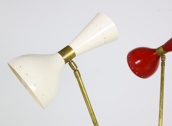 Lampadaire tripod dans le style des créations Italiennes des années 50