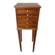 Louis XVI bedside table in mahogany with five drawers.