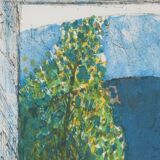 Guy Bardone: Window with Fruits, signed original lithograph.