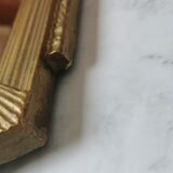 Large Art Deco mirror gilded wood  77x40cm