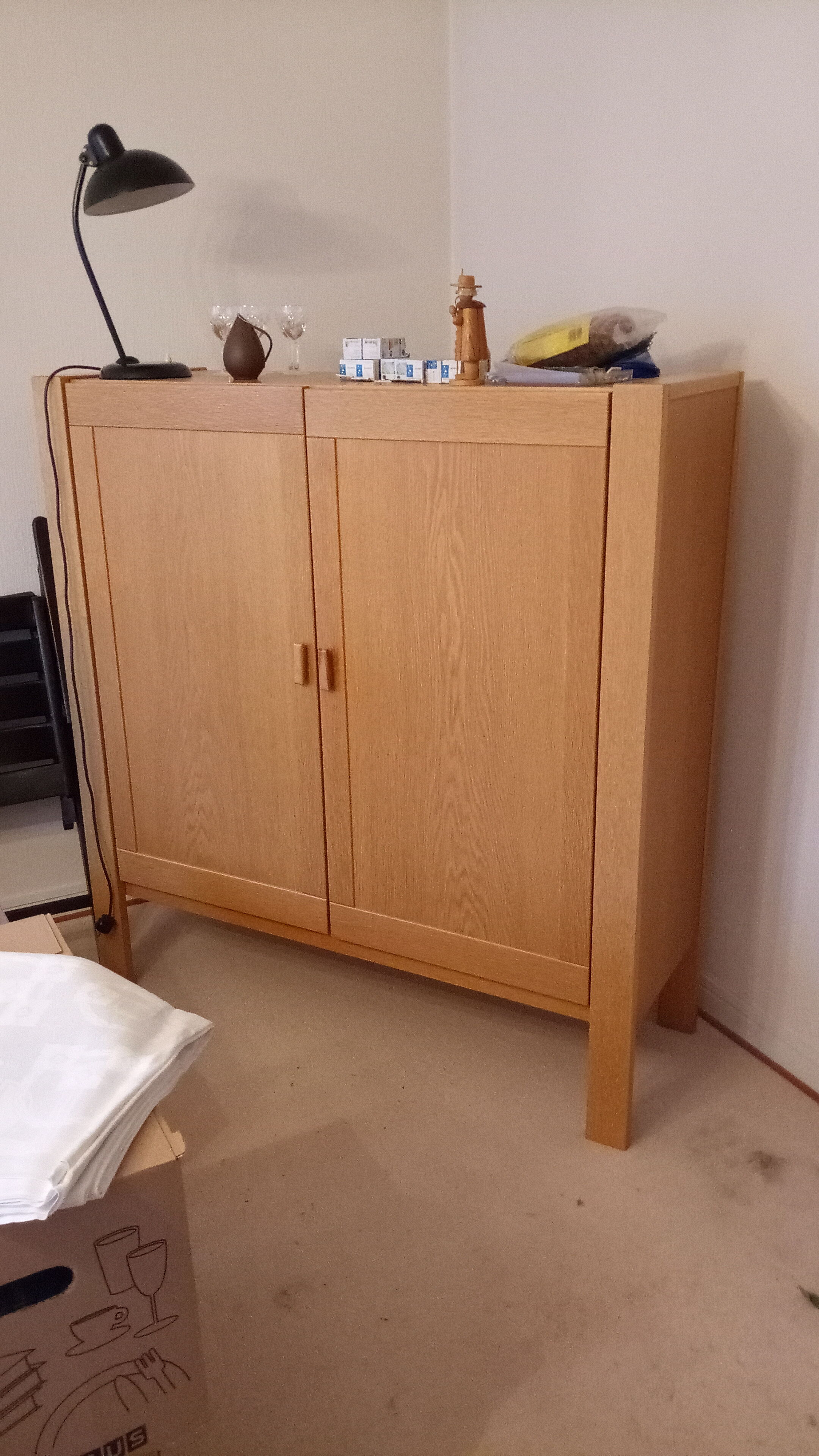 Danish brutalist cabinet in oak from the 70s