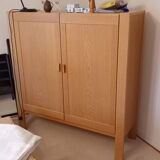 Danish brutalist cabinet in oak from the 70s