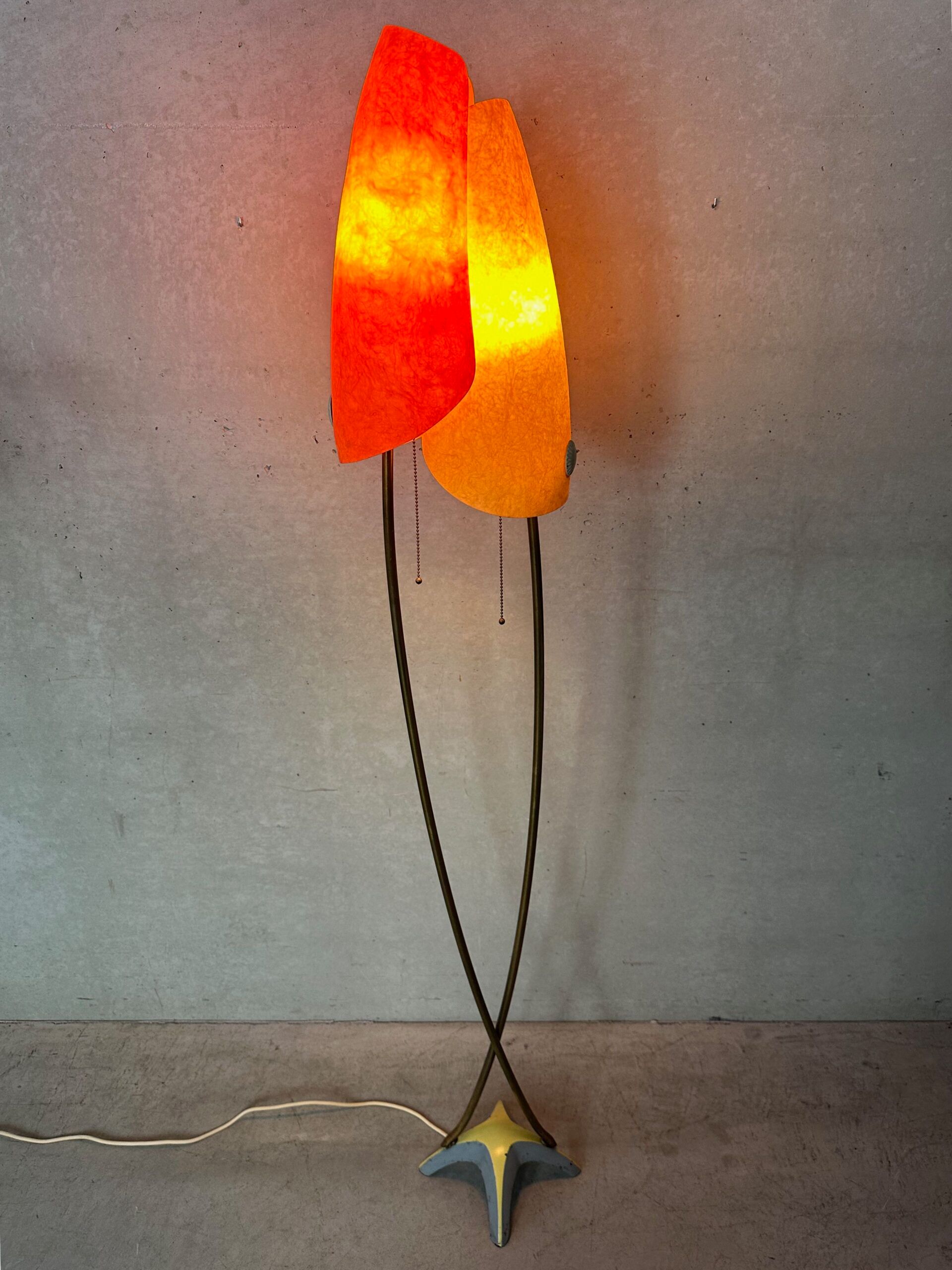 Vintage fiberglass floor lamp – Carl Auböck