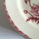 Set de 9 assiettes en faience 19e oiseaux Longwy