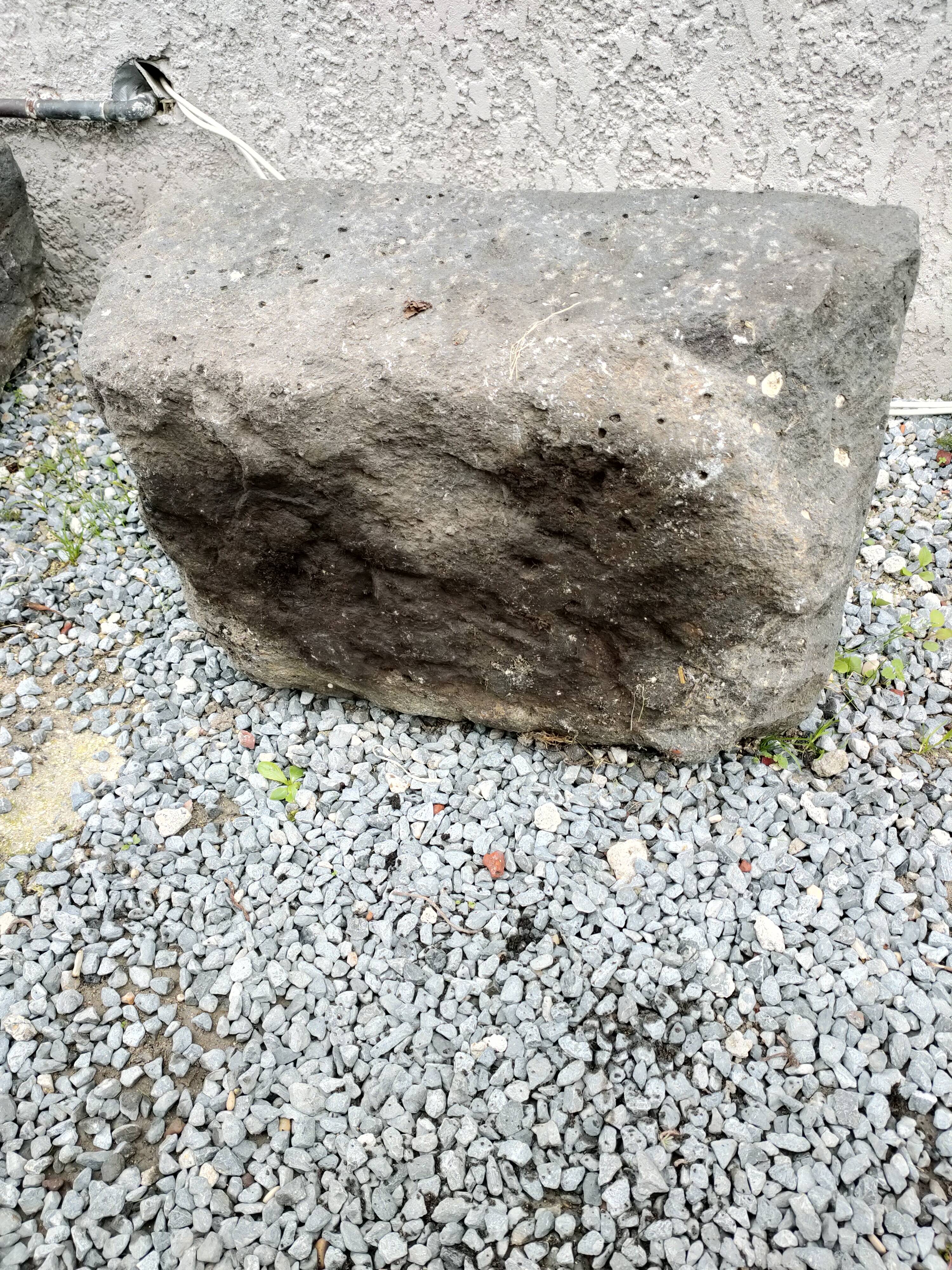 Blue stone tray cut 19th century