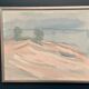 Original Swedish Oil On Canvas – “Coastal Serenity” – Signed – Vintage & Framed – 48 × 40 Cm