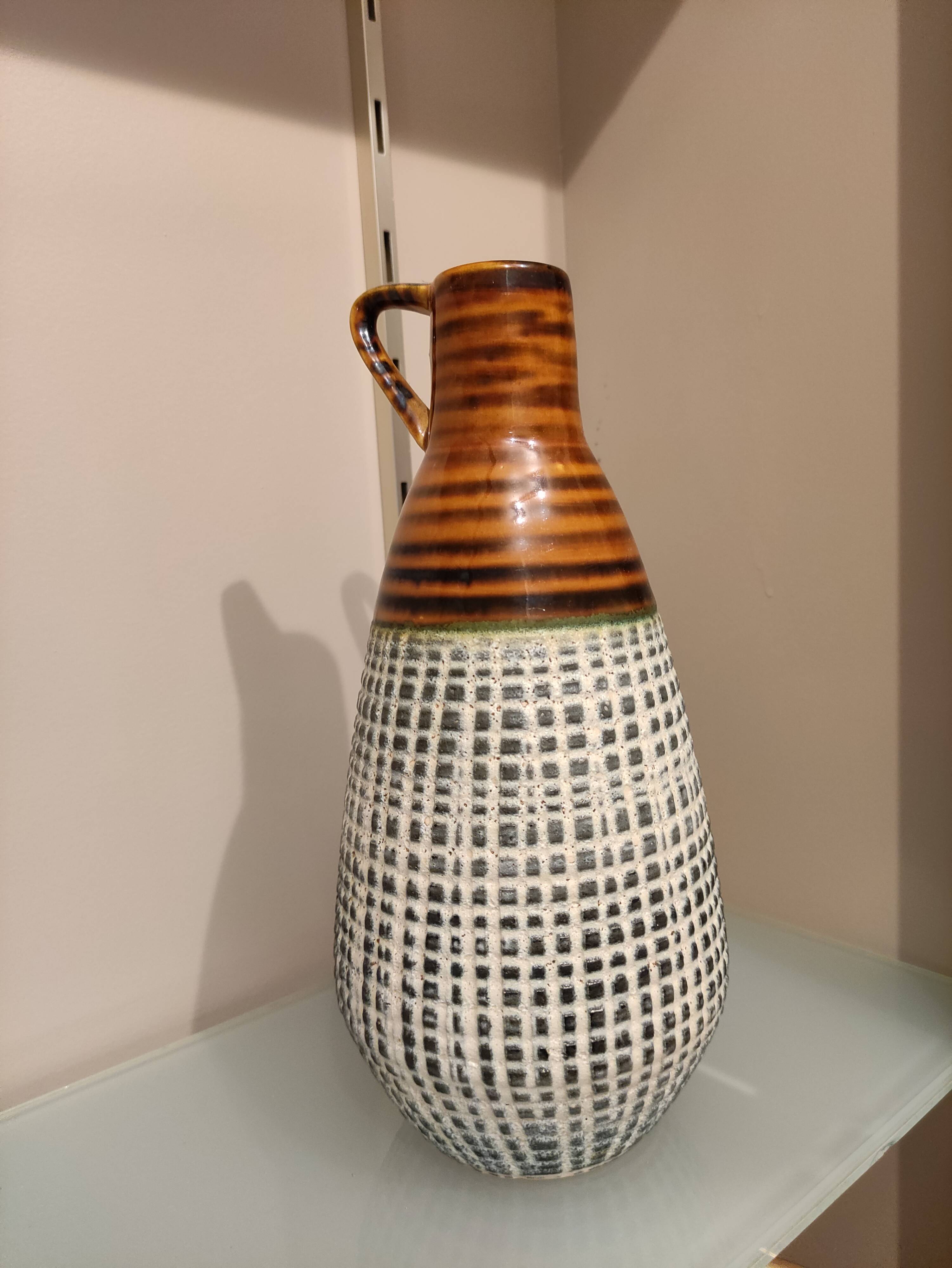 Vintage West Germany ceramic vase signed numbered