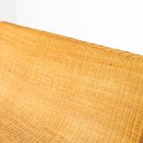 Mid-Century Modern Wicker Bench, Italy, 1970s