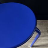 Blue Klein metal stool