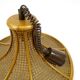 Bamboo and cane adjustable pendant, 1960s