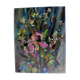 Tableau - champ de fleurs : orchidée et fleurs sauvages