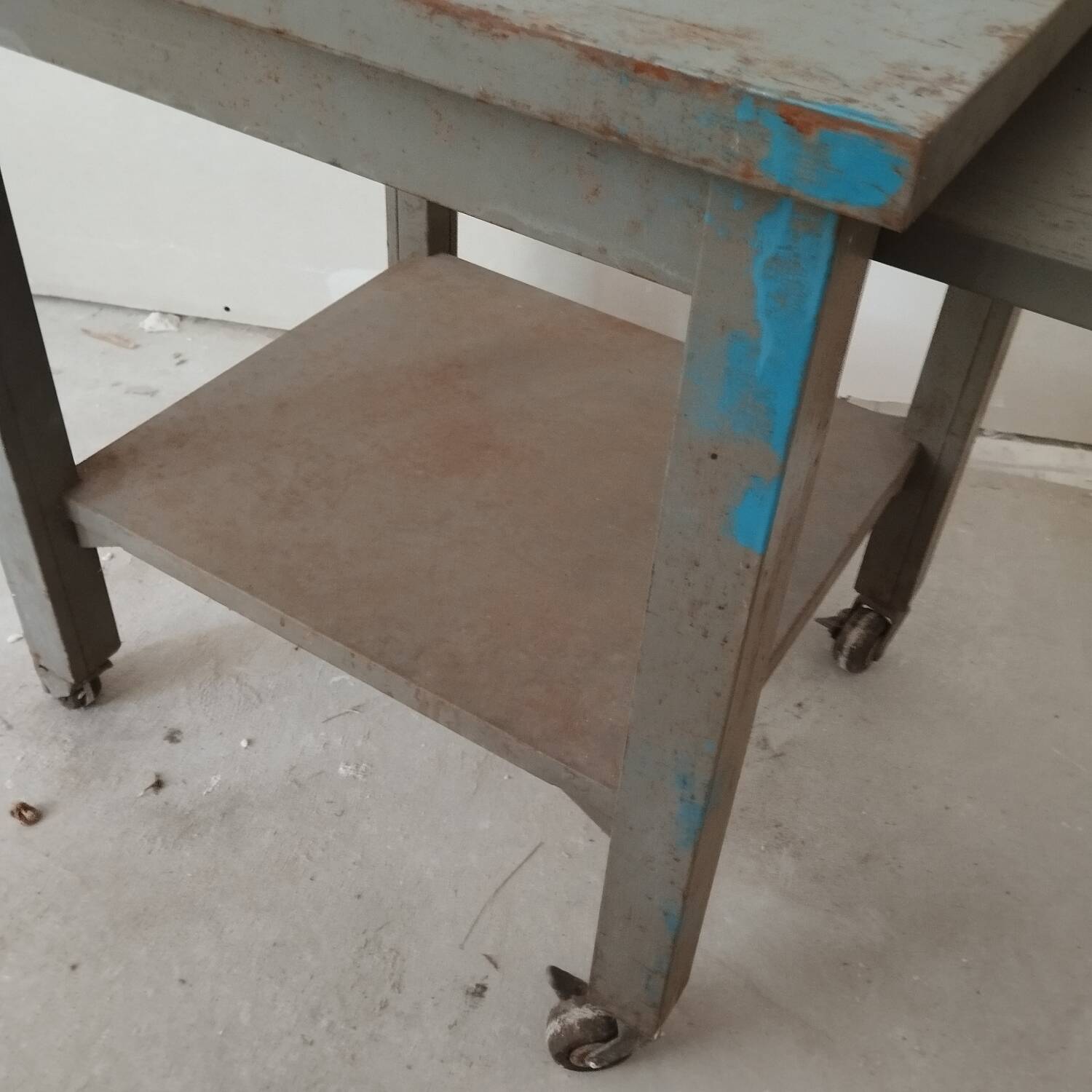 Remington Rand Kardex Industrial Desk Side Table