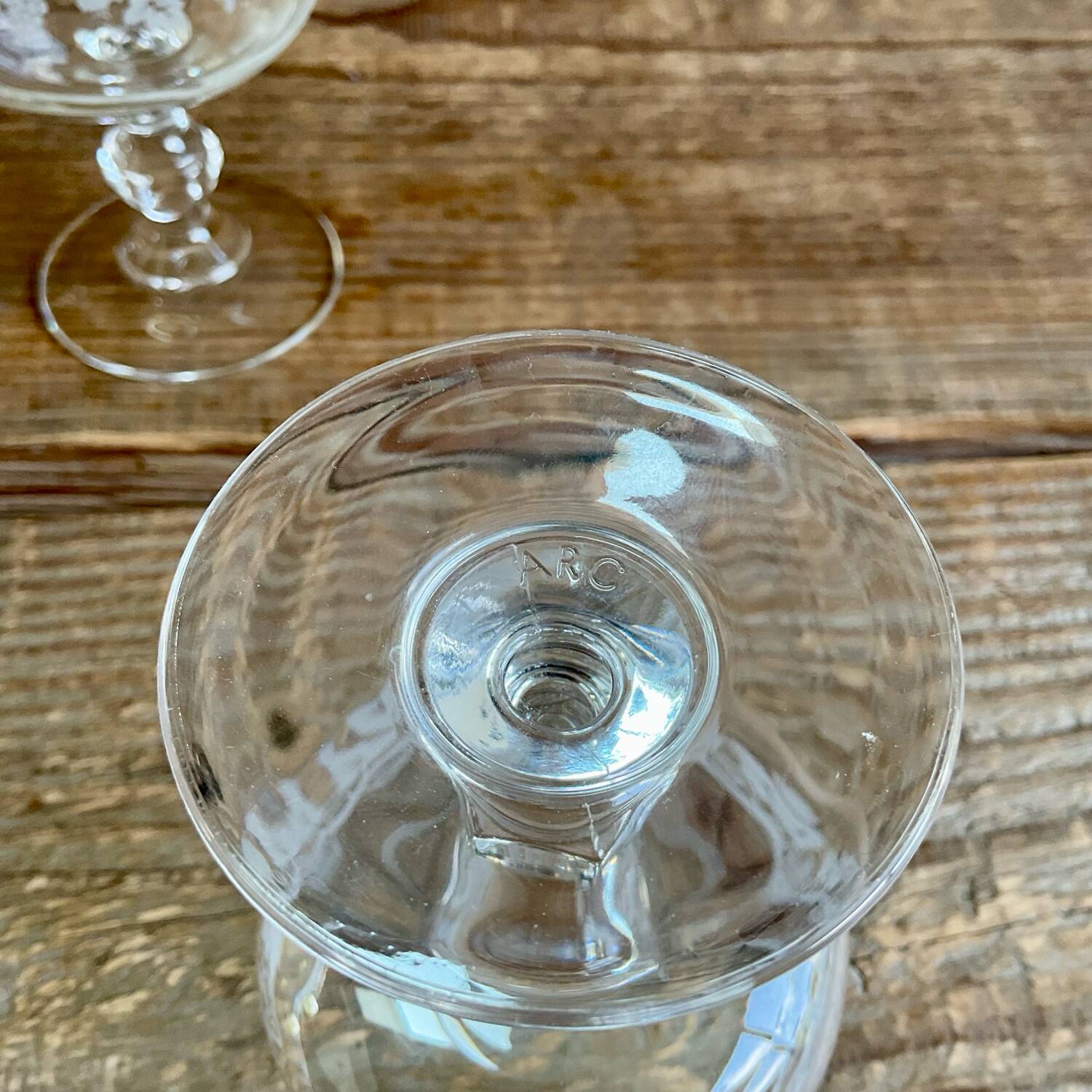 6 vintage luminarc glasses