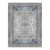 Tapis d'Orient Persan Iran Naïn Laine Et Soie : 3.10 X 2.08 Mètres