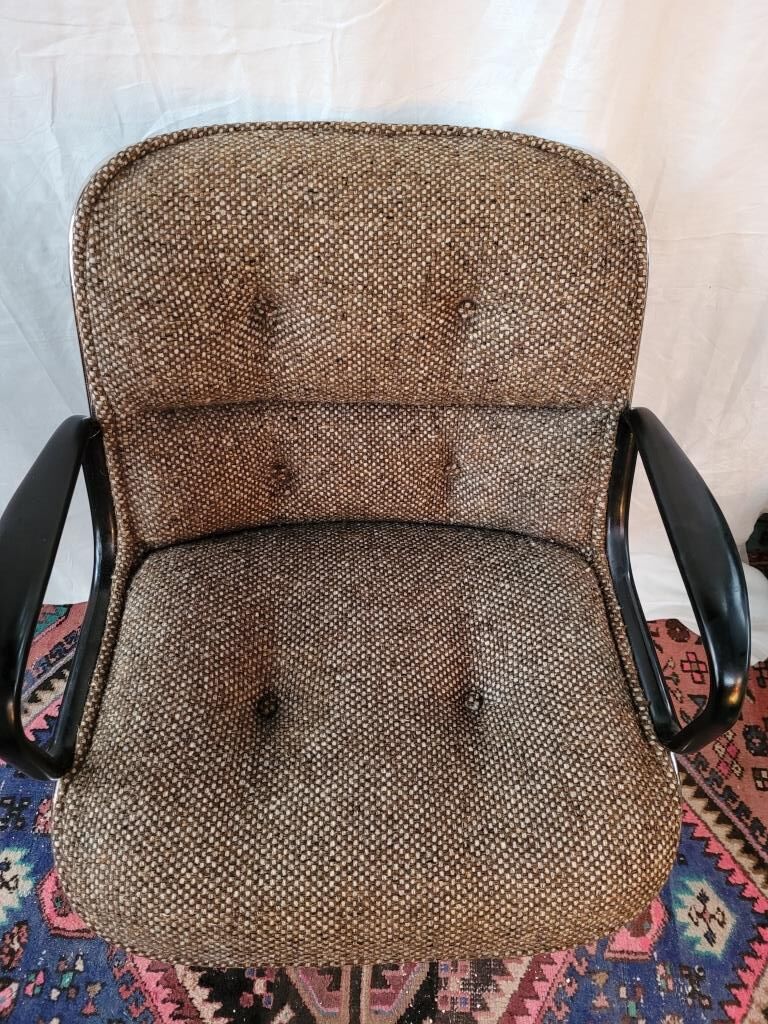 Pollock armchair for Knoll, wool fabrics 70s