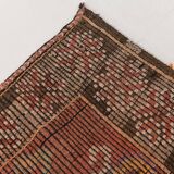 Rug For Living Room Red Turkish Kilim Rug, 151x336Cm