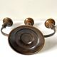 Art Deco Swedish Grace  candleholder in Varnish Verdigris Brass
