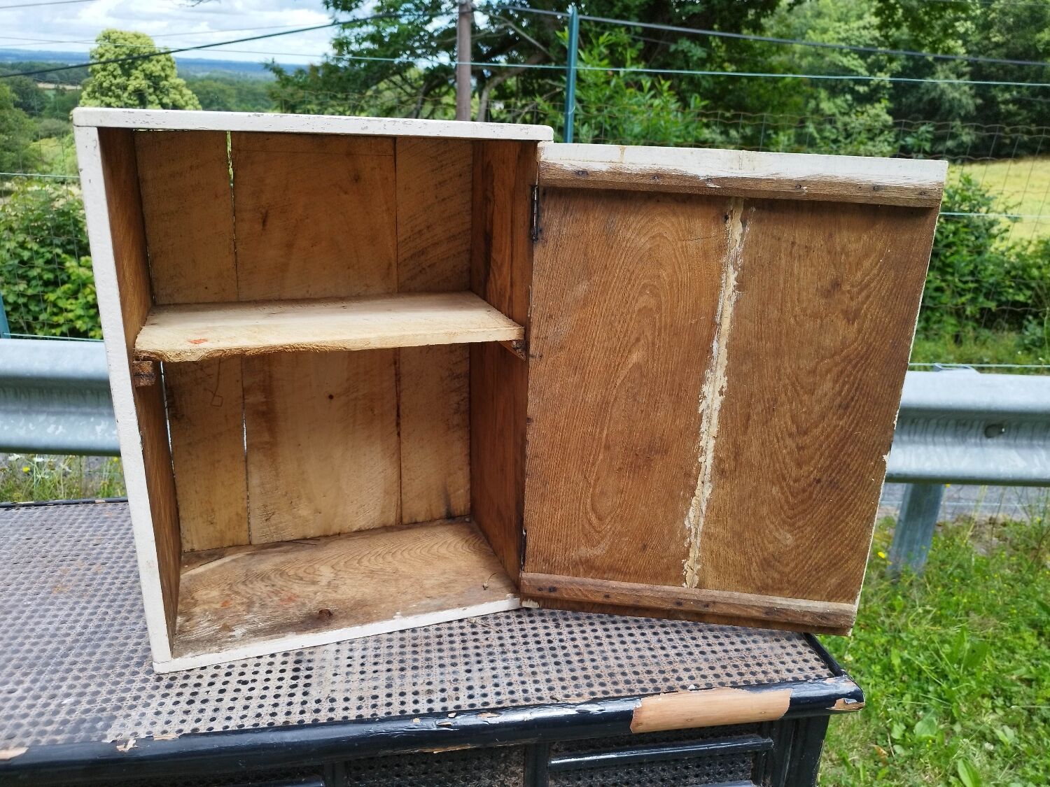 Old medicine cabinet wooden cabinet