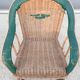 Children's chair rattan green Nature