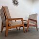 Lot 2 designer reconstruction rest armchairs from the 50s Free-Span / Guariche vintage