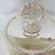 Rare large English silver-plated vegetable dish with compartments