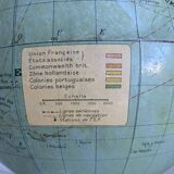 Taride Vintage Aluminum Globe 1940 World Map - 37 cm