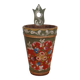 Hand-painted wooden umbrella stand