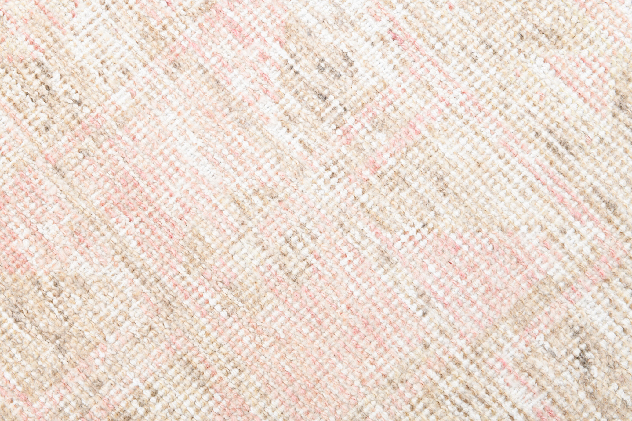 3x11 dusty beige & brown vintage runner rug