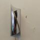 Pair of 70s/80s bidirectional chrome wall lights