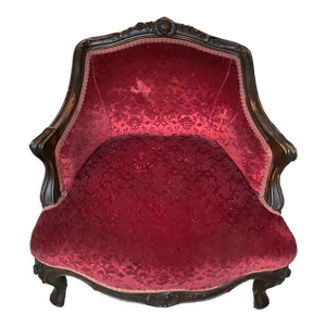 fauteuil crapaud velours