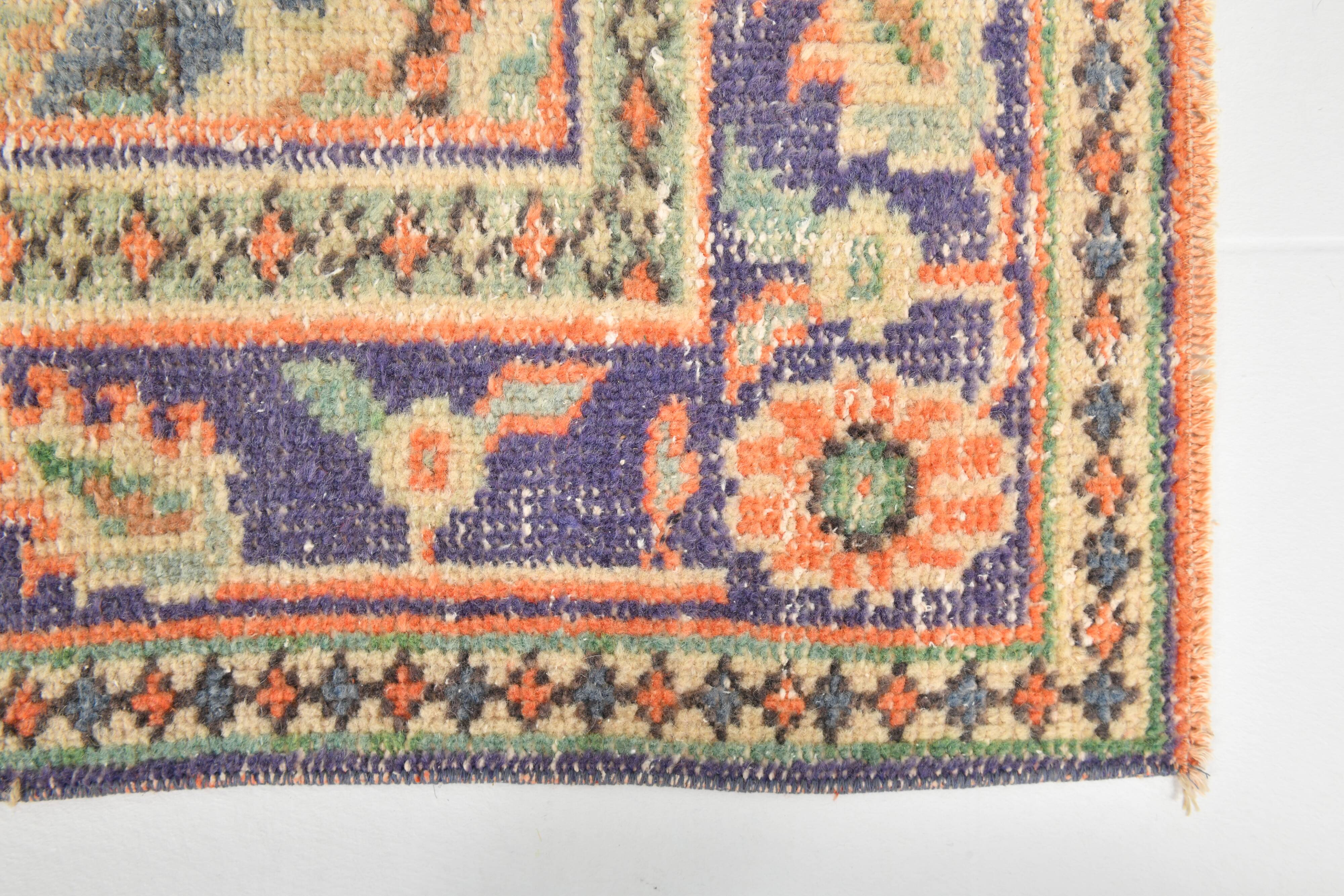 6x10 Faded Orange Classic Pattern Vintage Rug, 177x312 Cm