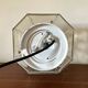Smoked glass ceiling light ISMOS Italy 1970