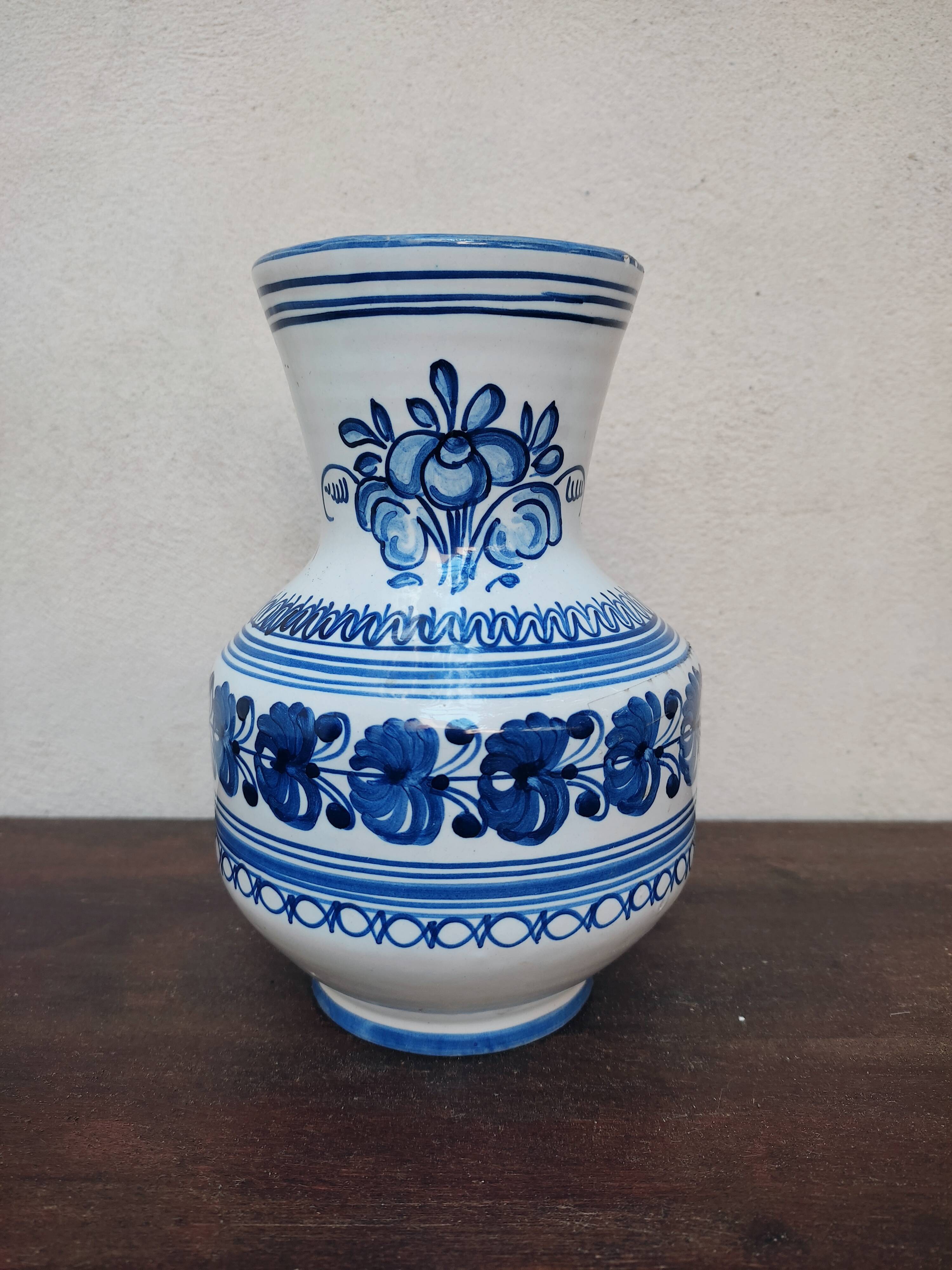 Hand-painted ceramic vase