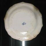 Pair of plates in earthenware stamp manufacturer