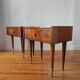 Paire de tables de chevet vintage
