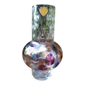Bohemian crystal vase Czechoslovakia