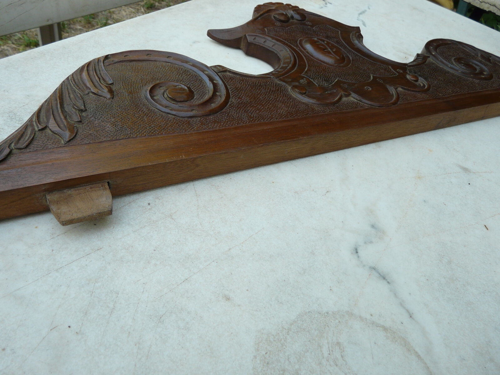 Wooden pediment 95cm long