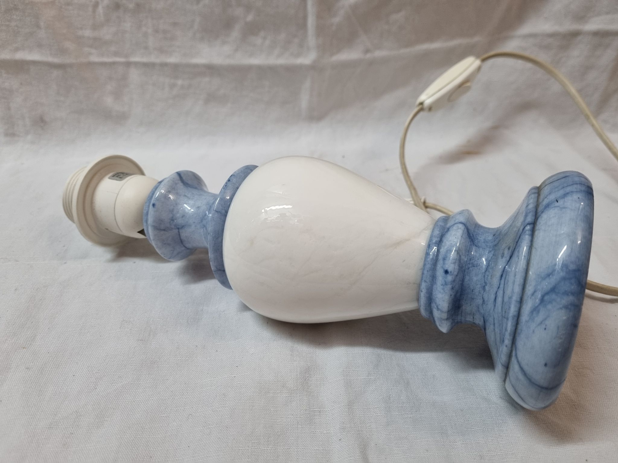 Pied de lampe en marbre bleu Spain 1970