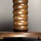 Chunky low wood turned side table in the style of Charles Dudouyt, 1950s