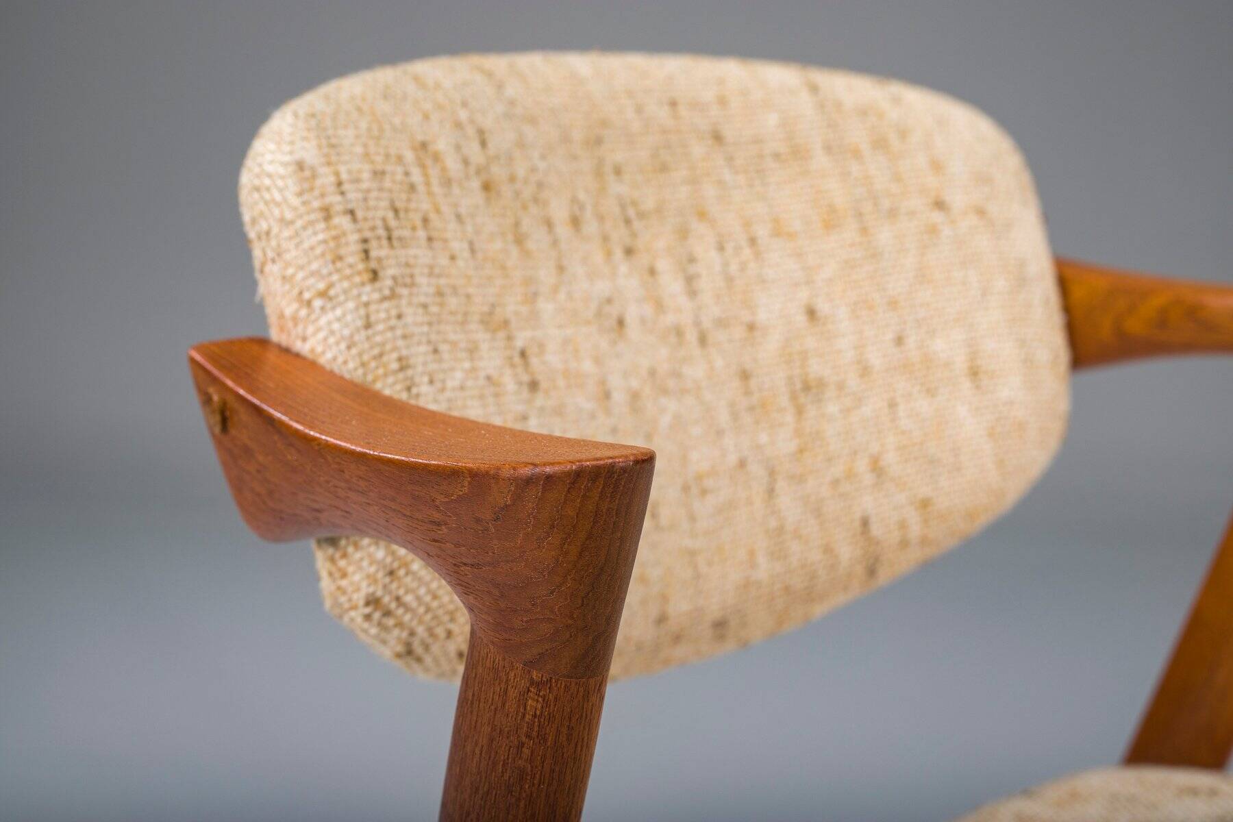 Chaise moderne en teck modèle 42 du milieu du siècle par Kai Kristiansen pour Schou Andersen, années 1960
