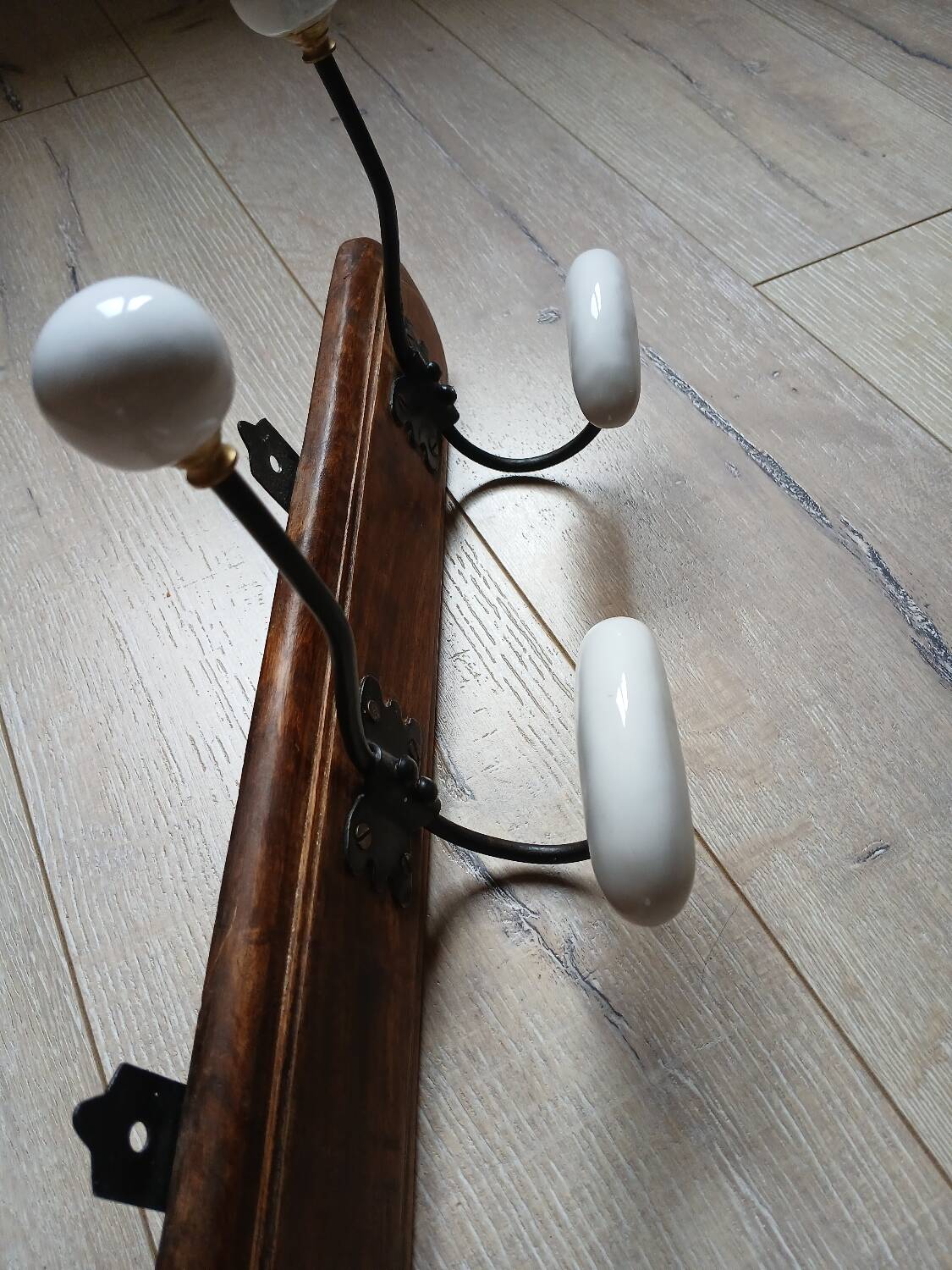 Vintage wall coat rack