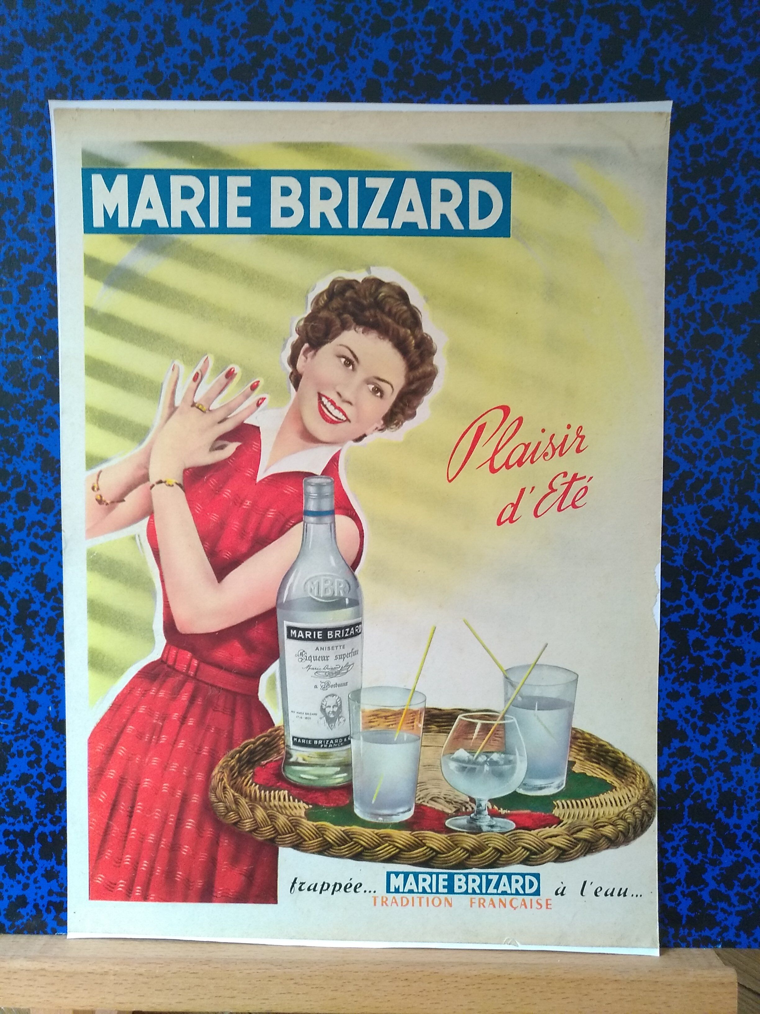 A Marie Brizard paper advertisement from period magazine