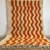 Traditional handmade Beni Ouraine rug, size 140 x 260 cm