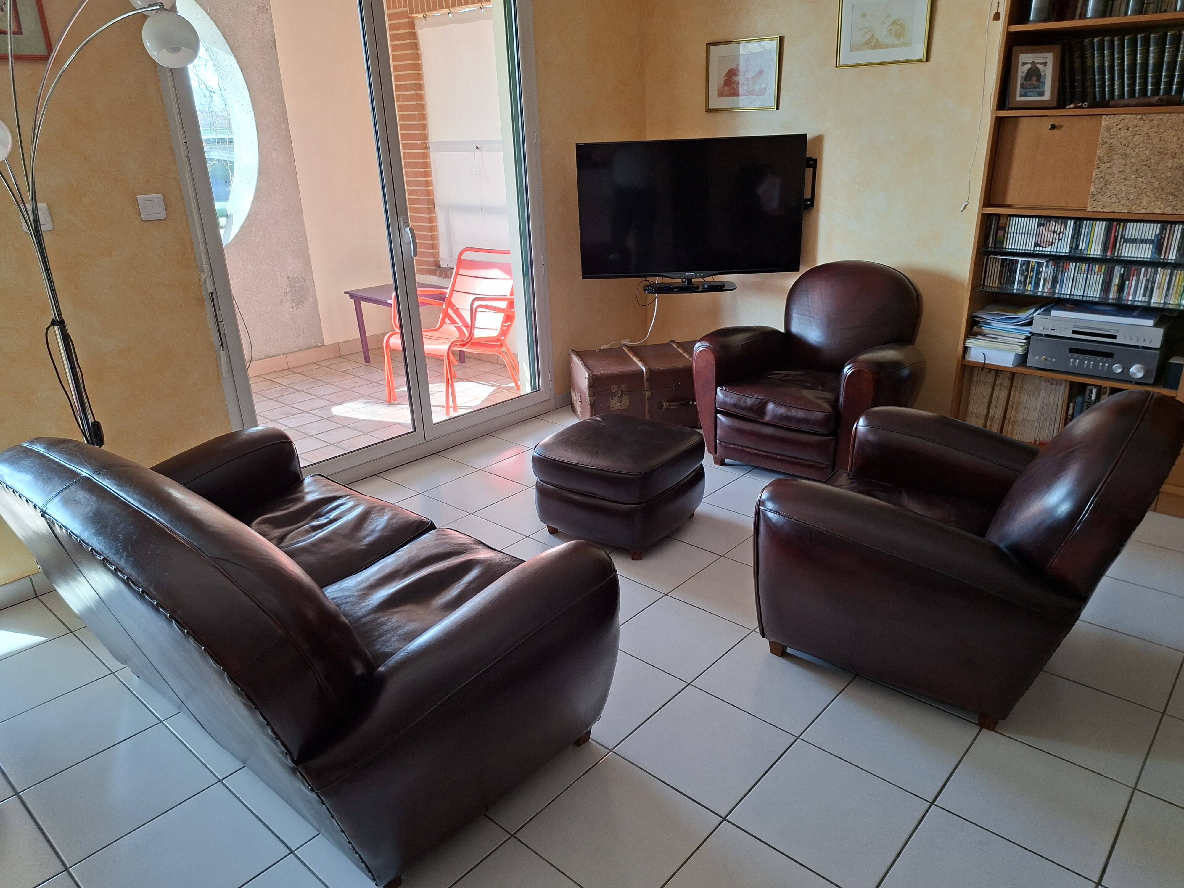 Leather living room set – Anjou Seat (Ralph) – St Nicolas model