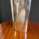 Brushed aluminium vase from the 1980s.