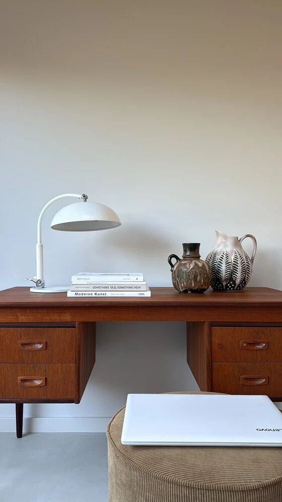 Vintage teak wooden desk