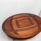 Coffee table bar trunk oval vintage cherry 70s-80s